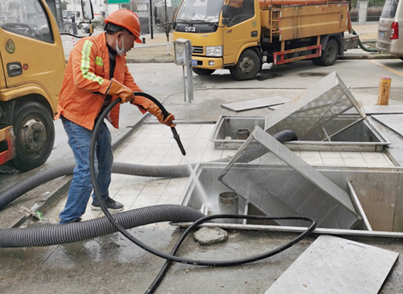 阳江镇隔油池清理